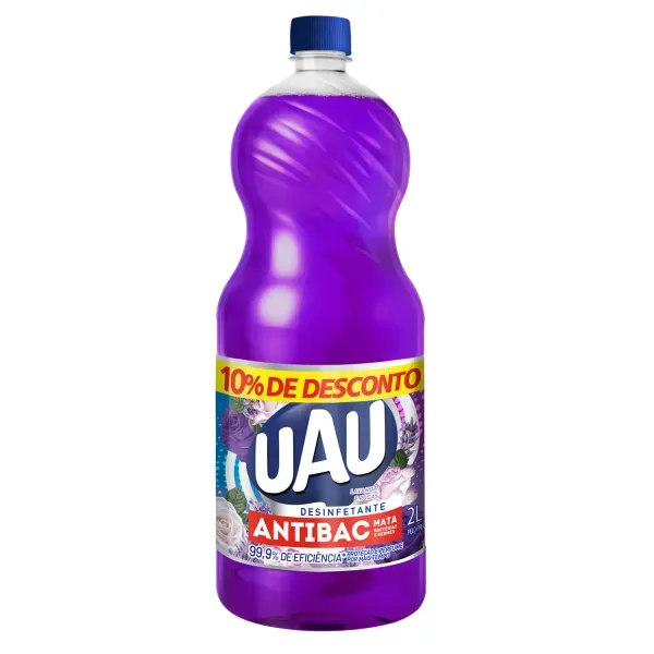Desinfetante Uau Antibac Lavanda e Rosas 2 L